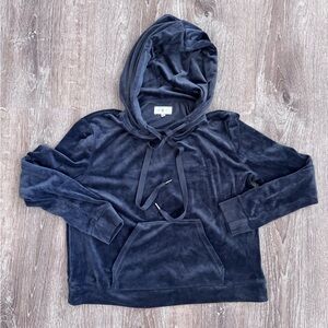 Lou & Grey Velvet Hoodie Sweater